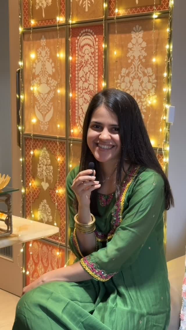 A little sparkle, a lot of fun! ✨ We put our founder in the hot seat for a quick Diwali décor rapid fire — and let’s just say, her festiv…