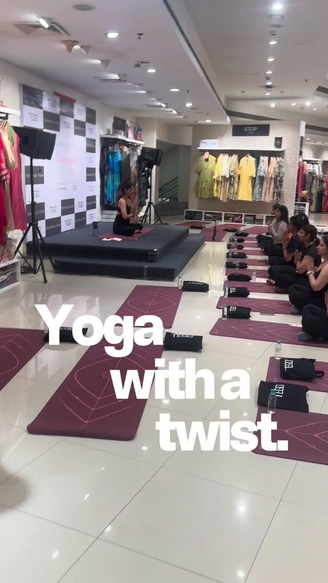Stretch, breathe, and then… graze 🧘‍♀️🍴 This yoga workshop came with a little extra indulgence. After the calm and mindful moments on t…
