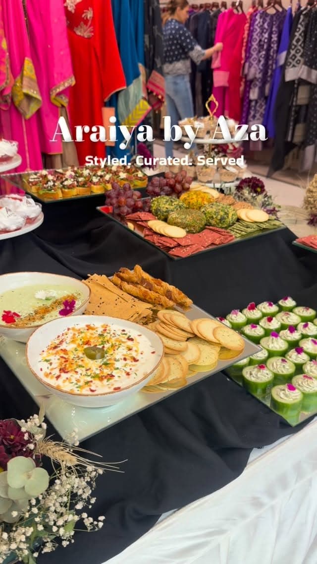 For @araiyabyaza we created a grazing table that mirrored the brand’s grace and aesthetic. ✨ Classy presentation, balanced flavours, and …